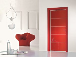 Червена интериорна врата